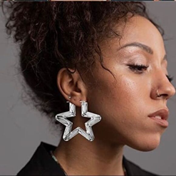 Star Bamboo Hoops  - Picture 1 of 2